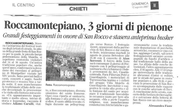 il Centro 12 agosto 2007 il Centro 12 agosto 2007